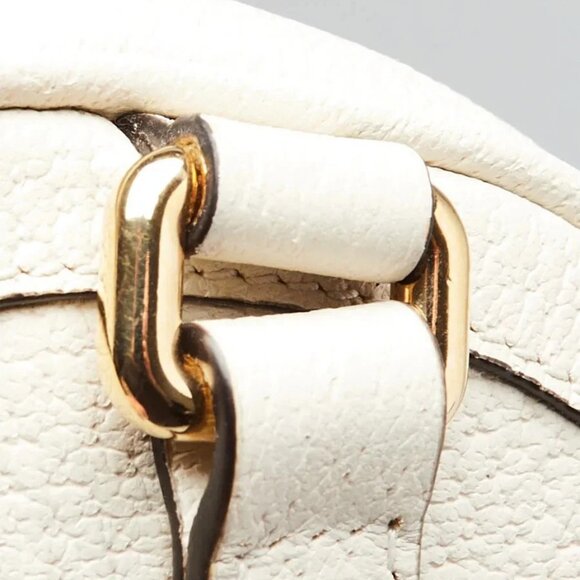 Gucci White Leather Ophidia Vintage Web Circle Backpack Bag - Picture 6 of 12